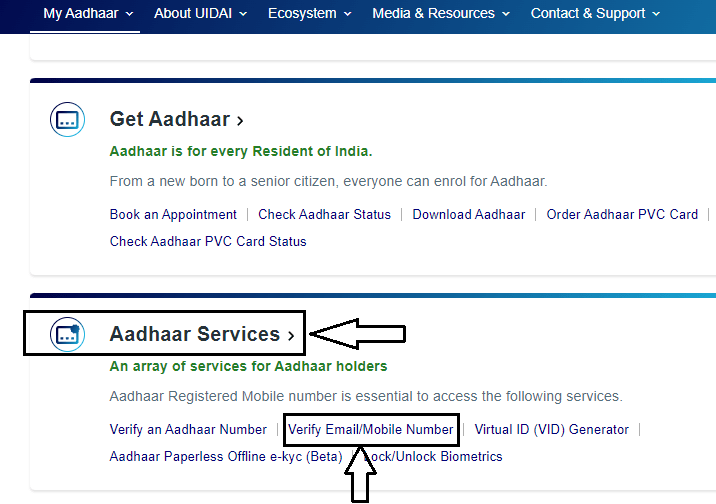 Mobile Number Aadhar Se Link Hai Ya Nahi Kaise