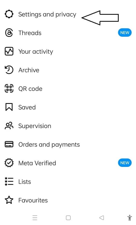 Instagram Account delete setting