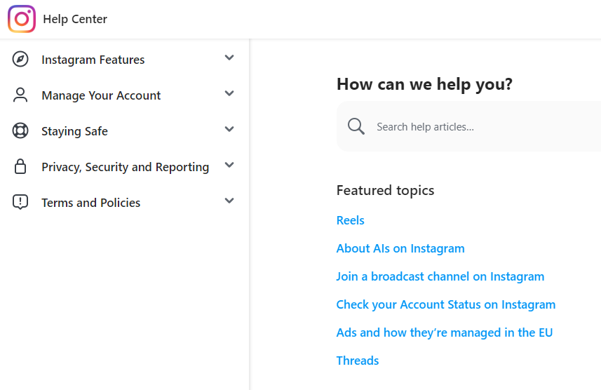 Instagram Account disable