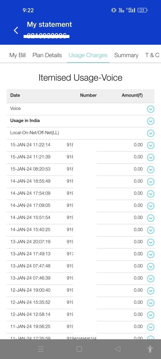 check kre jio Number ki Call Details ko