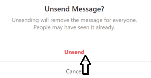 delete kre instagram massage 