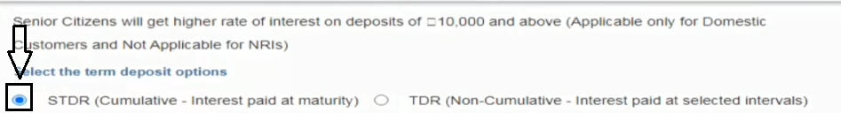 SBI fd 