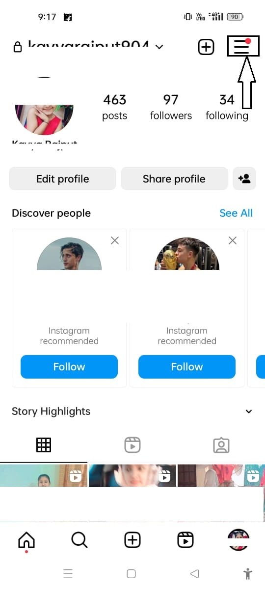 Instagram Par Active Off Kare