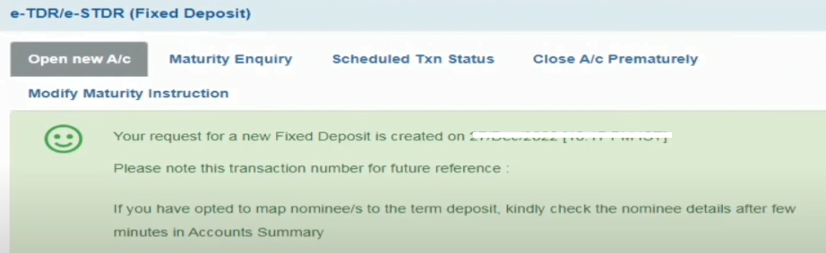 online SBI fd kare