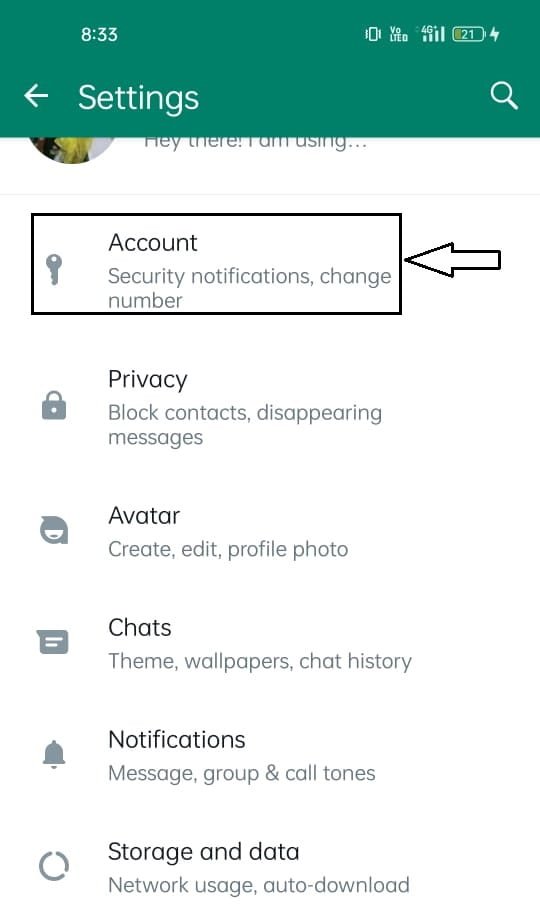 WhatsApp lock password setting