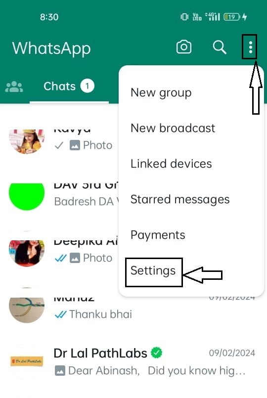 WhatsApp lock password