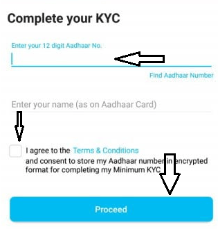 KYC online Paytm