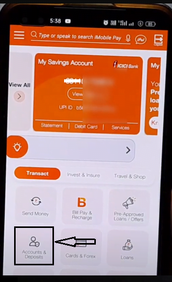 icici app open