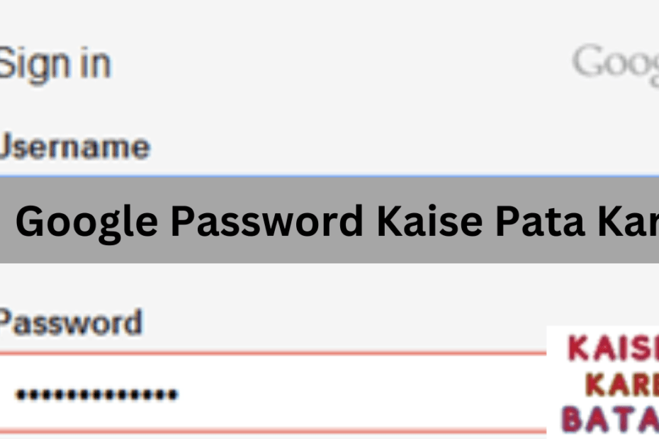 Google Password