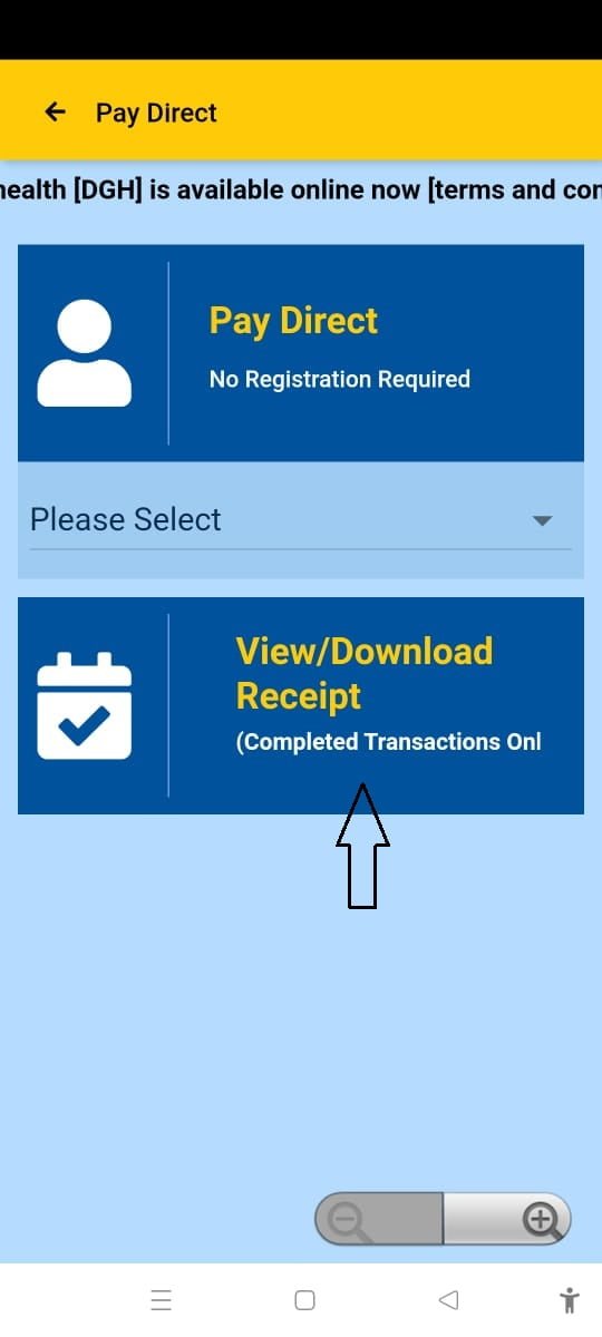 View Download Receipt