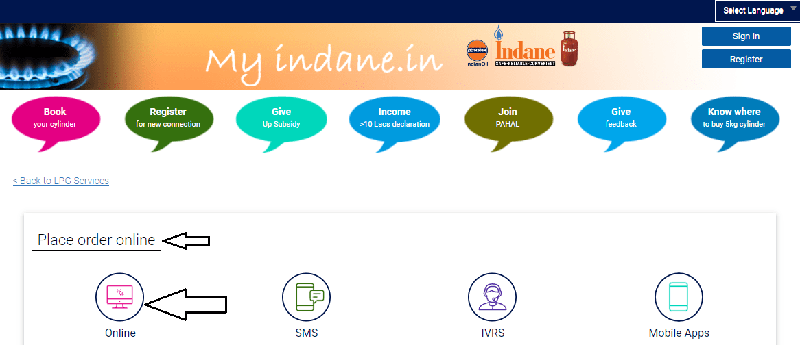 indane gas book