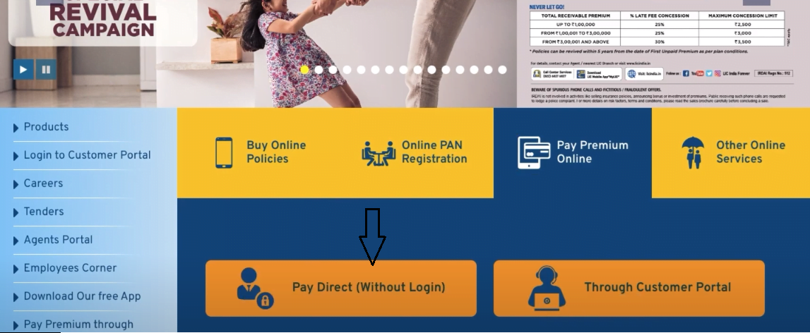 lic Pay Premium Direct