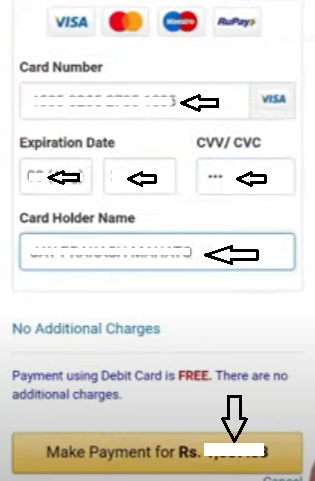 lic debit card payment