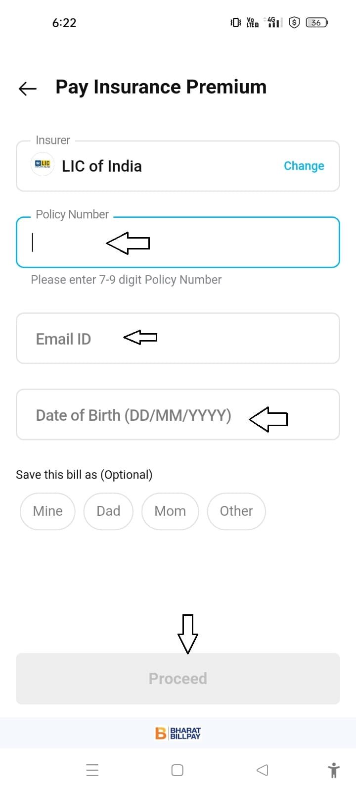 paytm lic pay