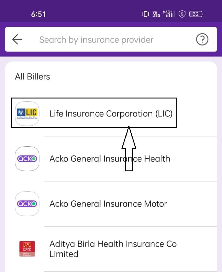 phone pe lic payment