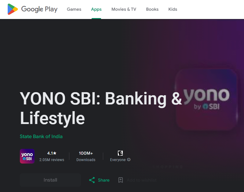 sbi yono