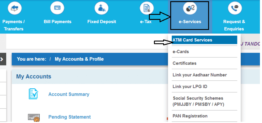 sbi E-Services