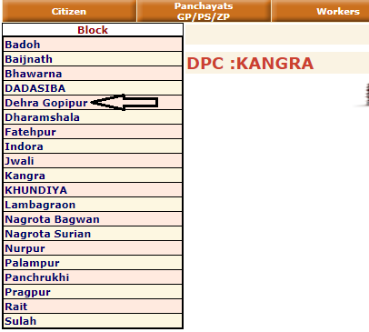 Nrega HP Block List