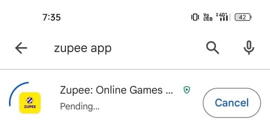 Zupee App install