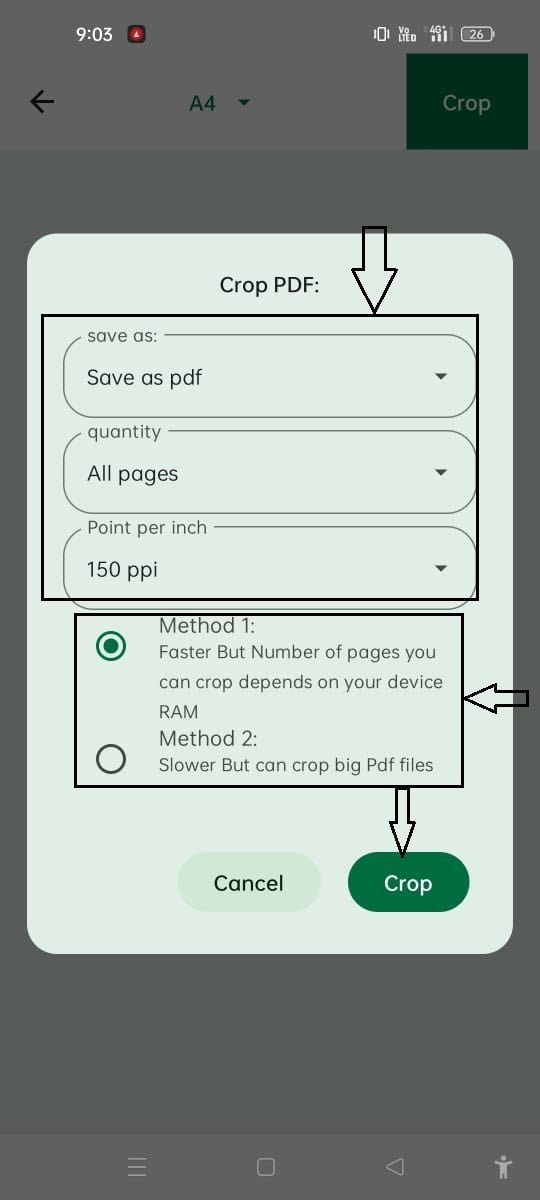crop PDF Method