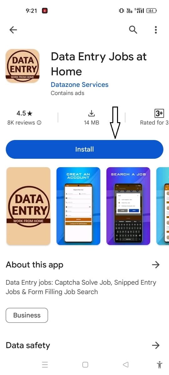 data entry job mobile app