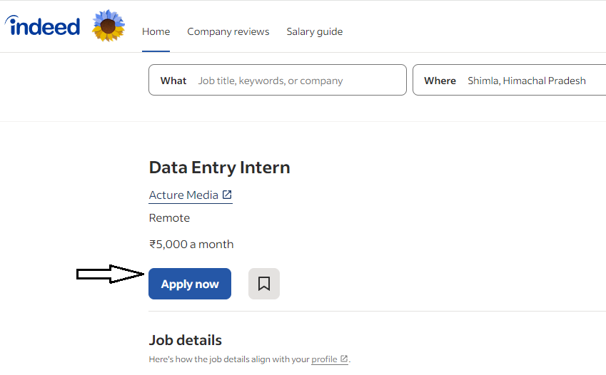 data entry job