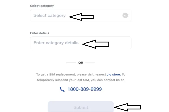 Your Jio Sim Lost