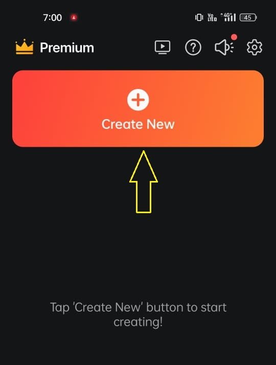 kinemaster create new