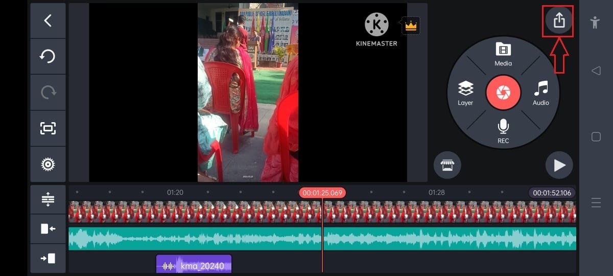 kinemaster save video