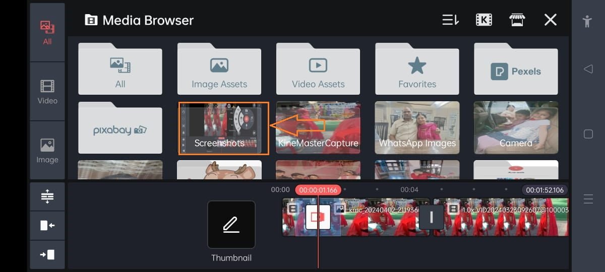 kinemaster select screenshot