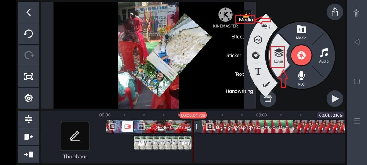 kinemaster video recording