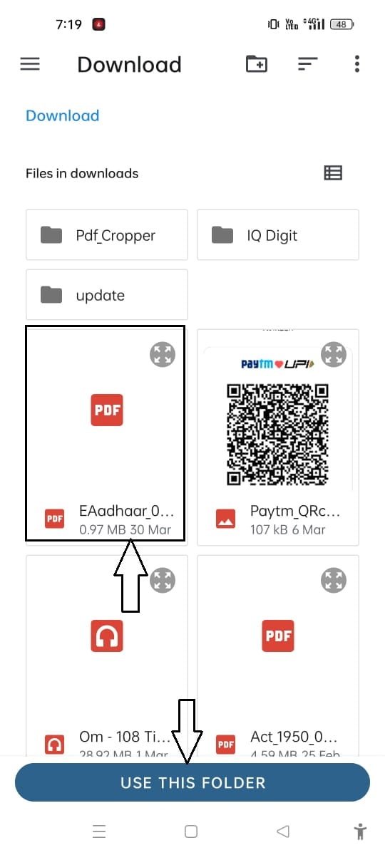 pdf cropper aadhar select file