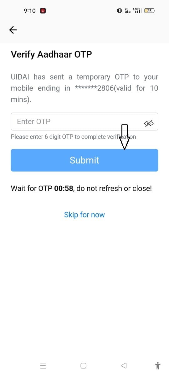 verify otp