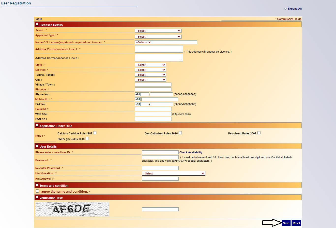 Petrol Pump license Registration