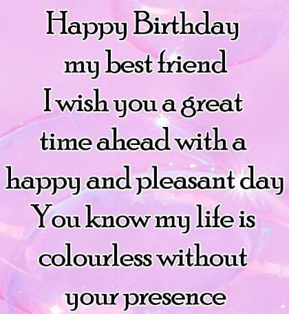 English Birthday wish 