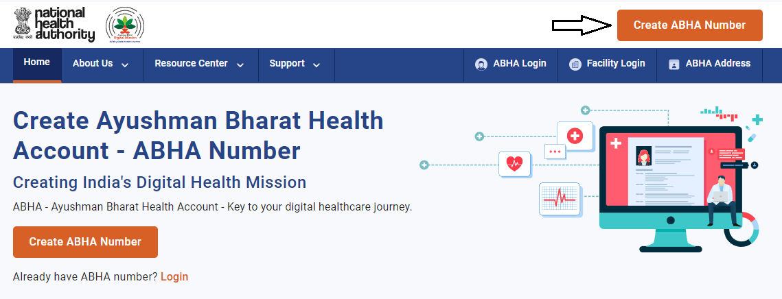 Abha Card Website