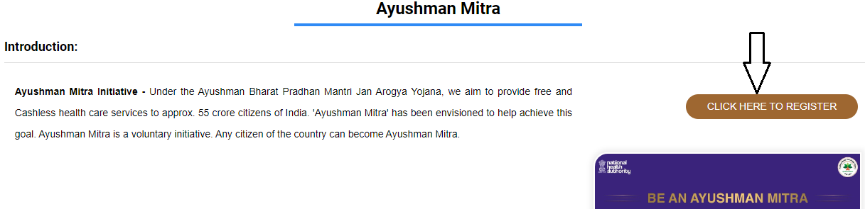 Ayushman Mitra Registration