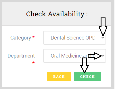 BHU OPD Check Availability