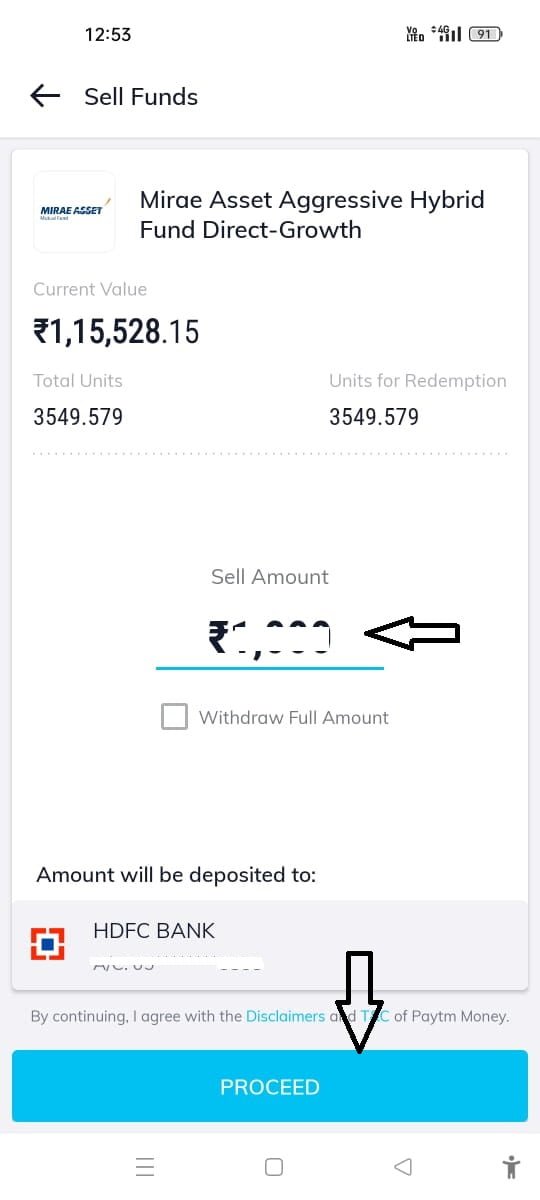 Paytm Money Mutual Fund Amount