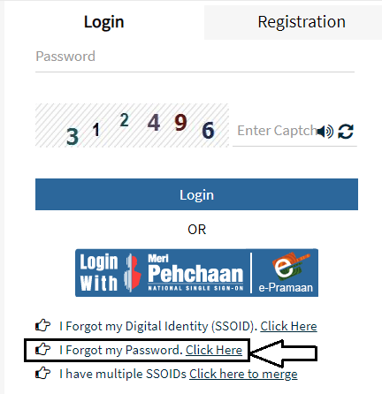 SSO ID Forgot Password