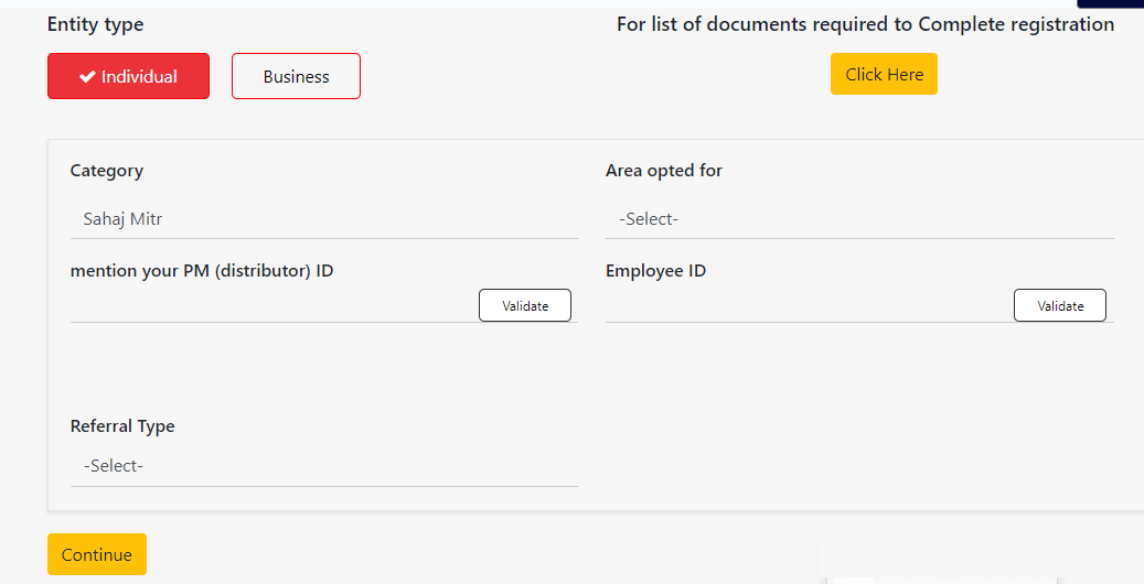 Sehaj Seva Kendra Registration Form