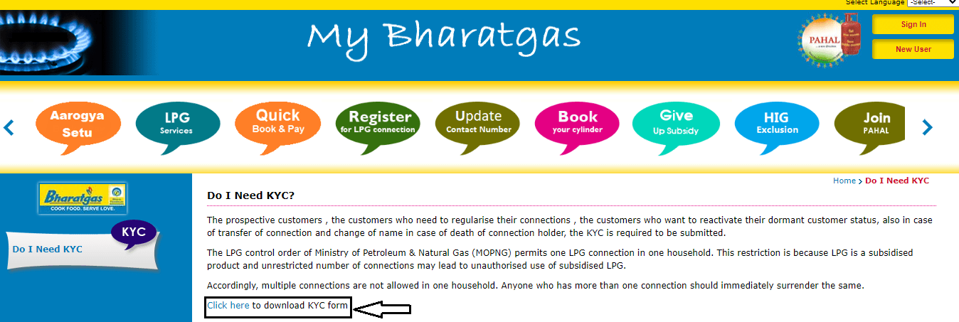 lpg Gas kyc