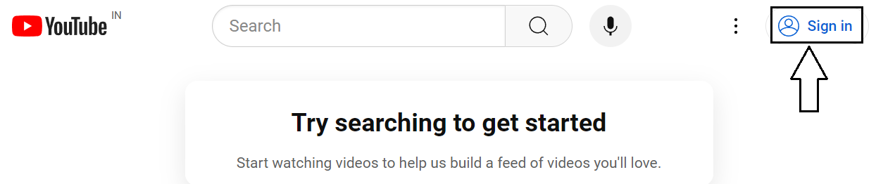 YouTube Sign In