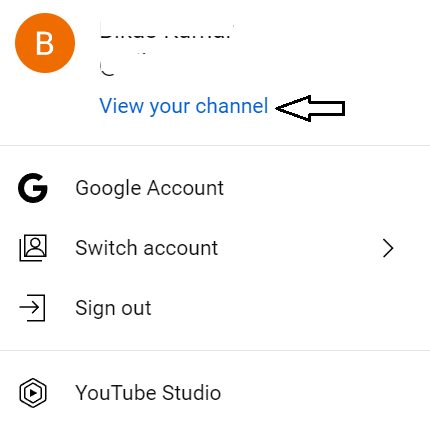 YouTube View Your Channel