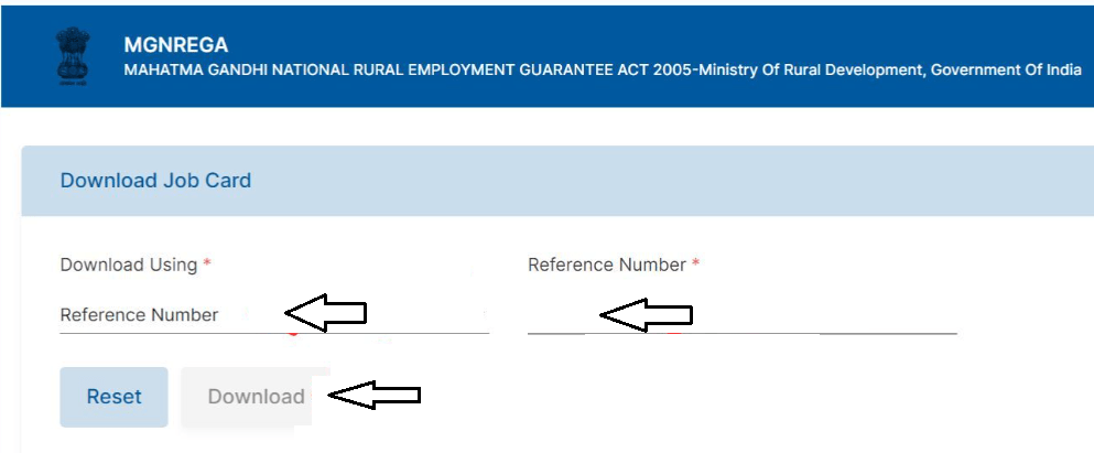 Nrega Job Card Download