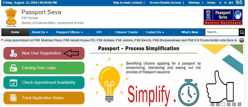 Tatkaal Passport Registration