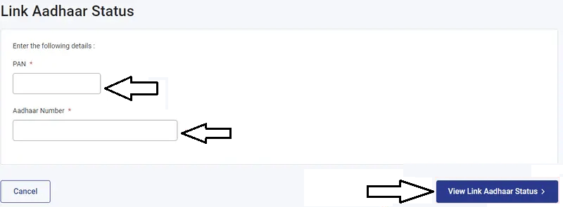 PAN Aadhaar Link Status