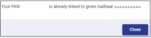 PAN Aadhaar Status