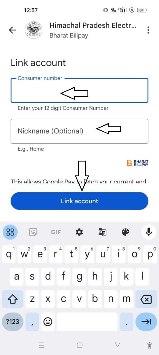 Google Pay Electricity Company 