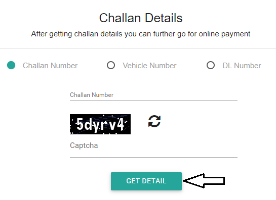 challan Status Payment Online
